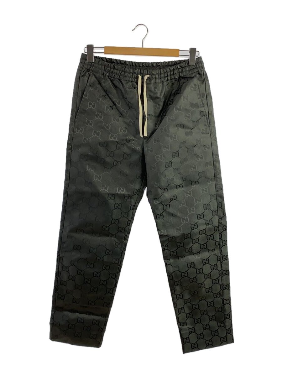 【中古】GUCCI◆Off The Grid GG柄/ナイロントラックパンツ/46/ナイロン/GRY/総柄【メンズウェア】