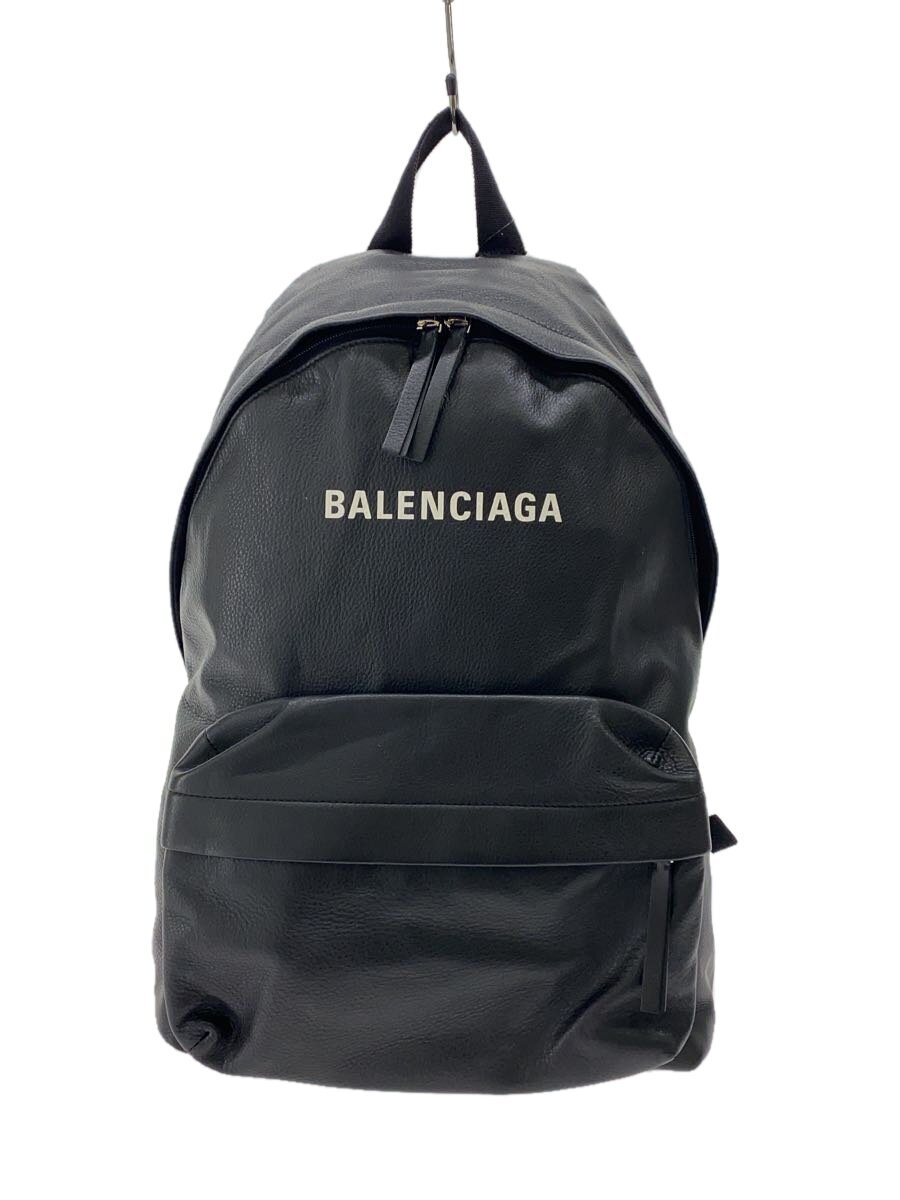 【中古】BALENCIAGA◆背嚢/--/BLK/509512/EVERYDAY BACKPACK【御徒面子】