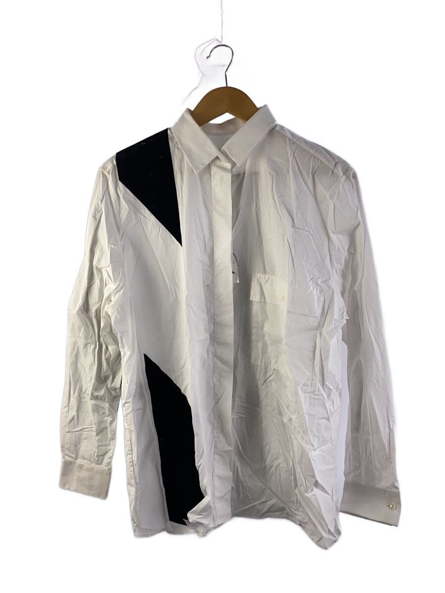 【中古】Maison Margiela◆長袖プルオーバー/1/綿織物/WHT/無地【レディースお召しもの】