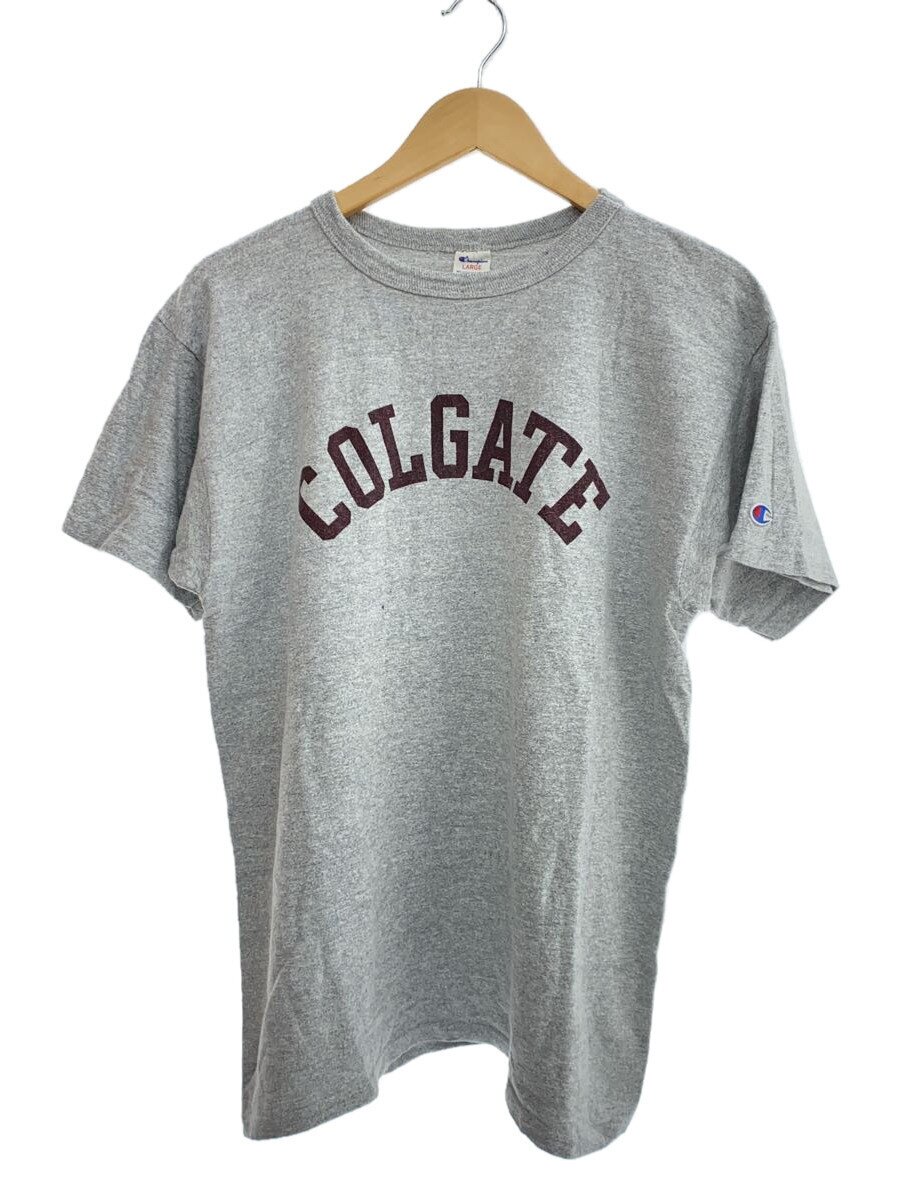 【中古】Champion◆80s/COLGATE/霜降り/プルオーバー/L/綿織物/GRY【メンズウェア】