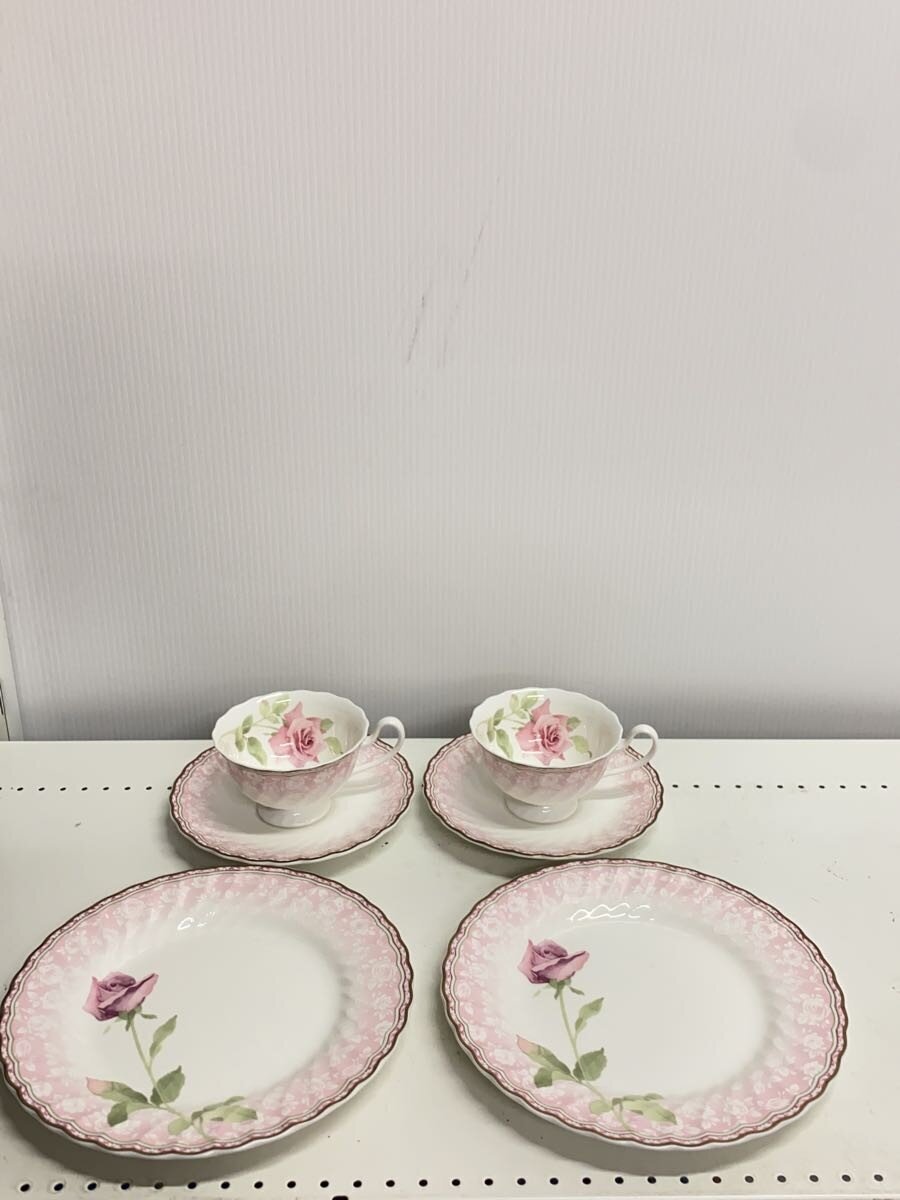 【中古】NARUMI◆6pティータイムセット/カップ&ソーサー/6点セット/WHT/95210-21458P【キッチン用品】