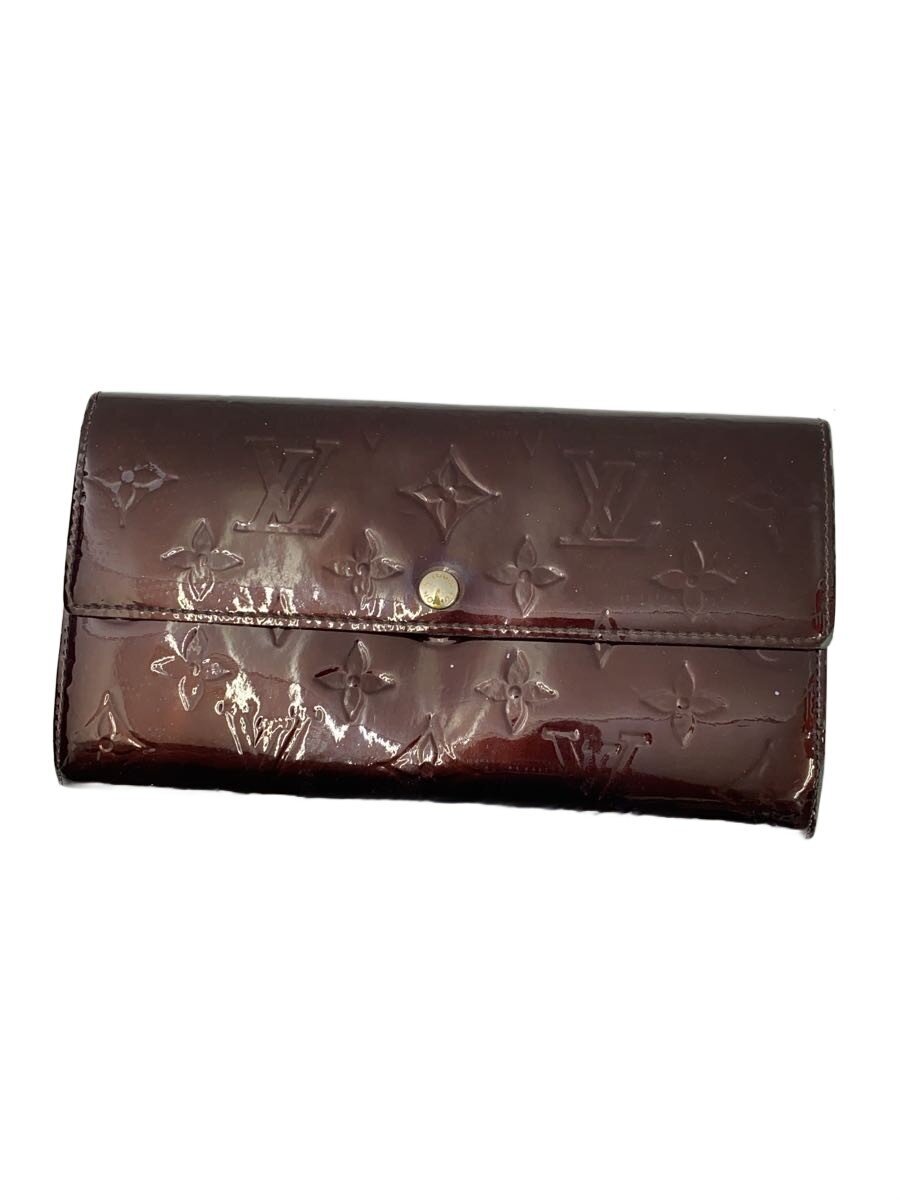 【中古】LOUIS VUITTON◆ポルト・フォイユ・サラ_モノグラム・ヴェルニ/エナメル/レディース/スナップボタン取れやすい【服飾雑貨他】｜2ｎｄ STREET 店