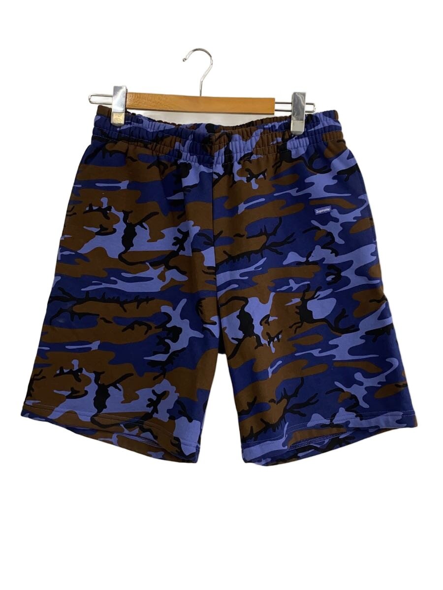 【中古】Supreme◆Small Box Sweatshort/遊撃手ズボン下/S/綿織物/BLU/家鴨フラ【メンズウェア】