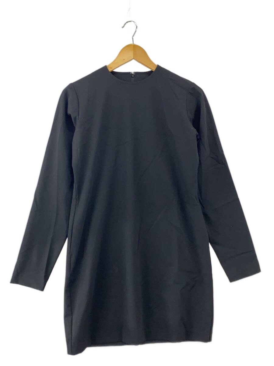 【中古】AKTE◆ペンシルミニドレス/長袖衣裳/2/ポリエステル/BLK/無地/124404070//【レディース御召しもの】