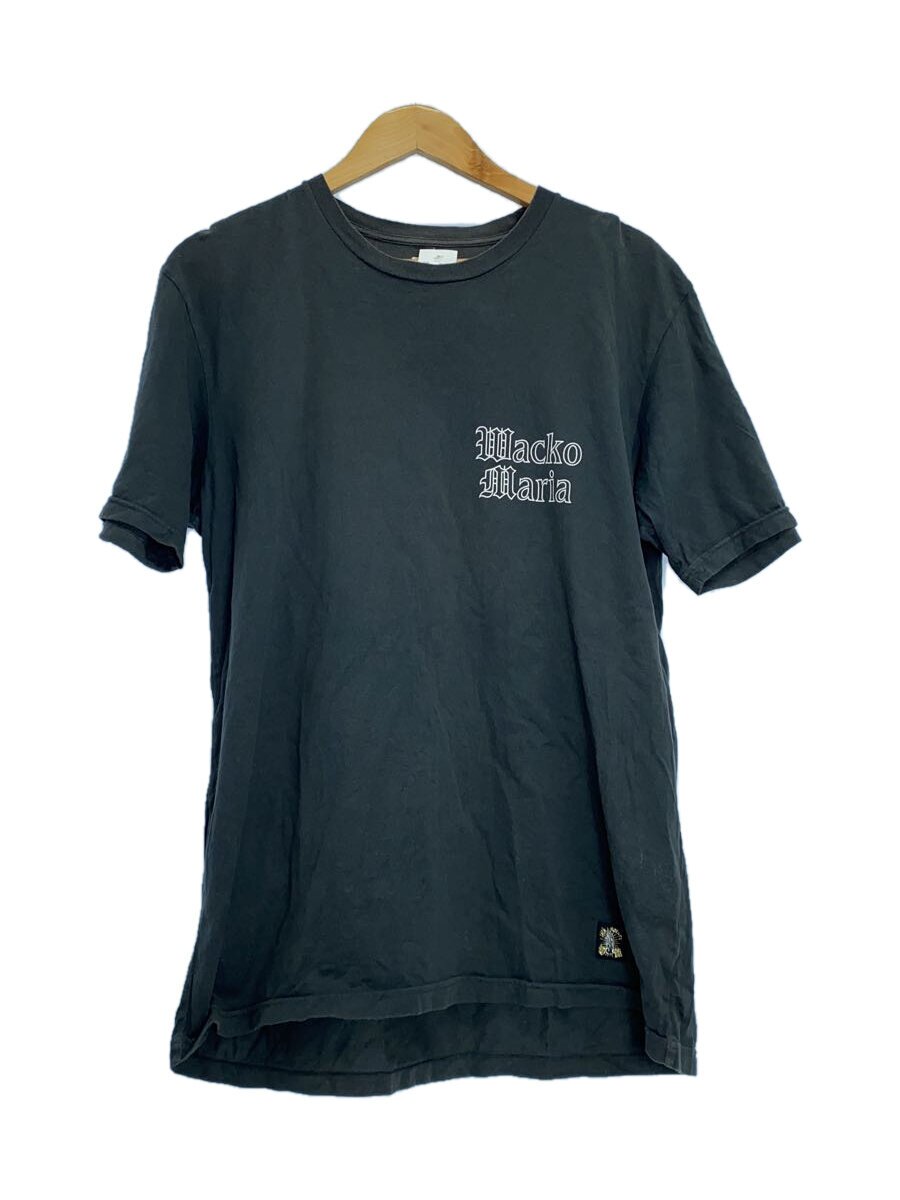 【中古】WACKO MARIA◆STANDARD CREW NECK T-SHIRT/日本製/L/綿織物/GRY/無地【メンズウェア】