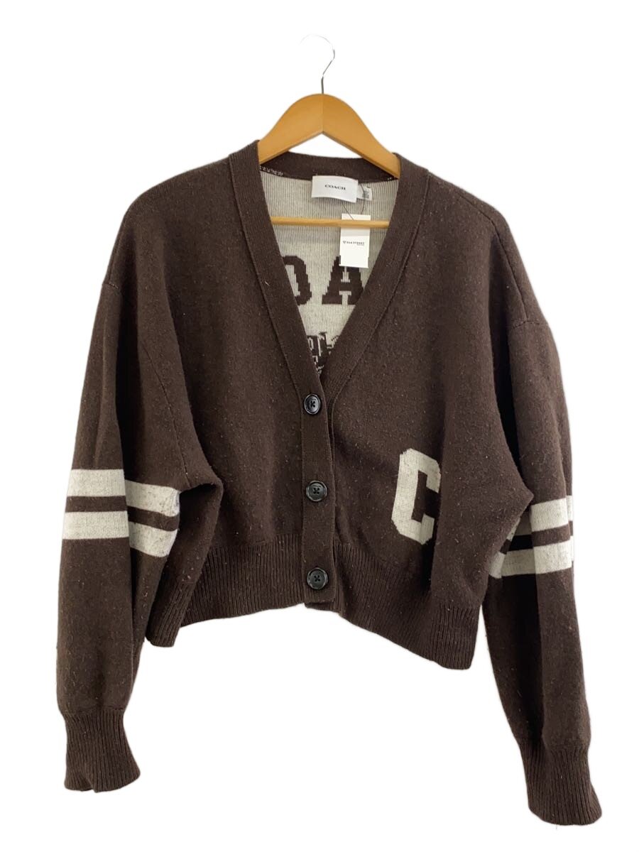 【中古】COACH◆ジレー(薄っぺら)/L/羊毛/BRW/CCP48//【レディースお召しもの】
