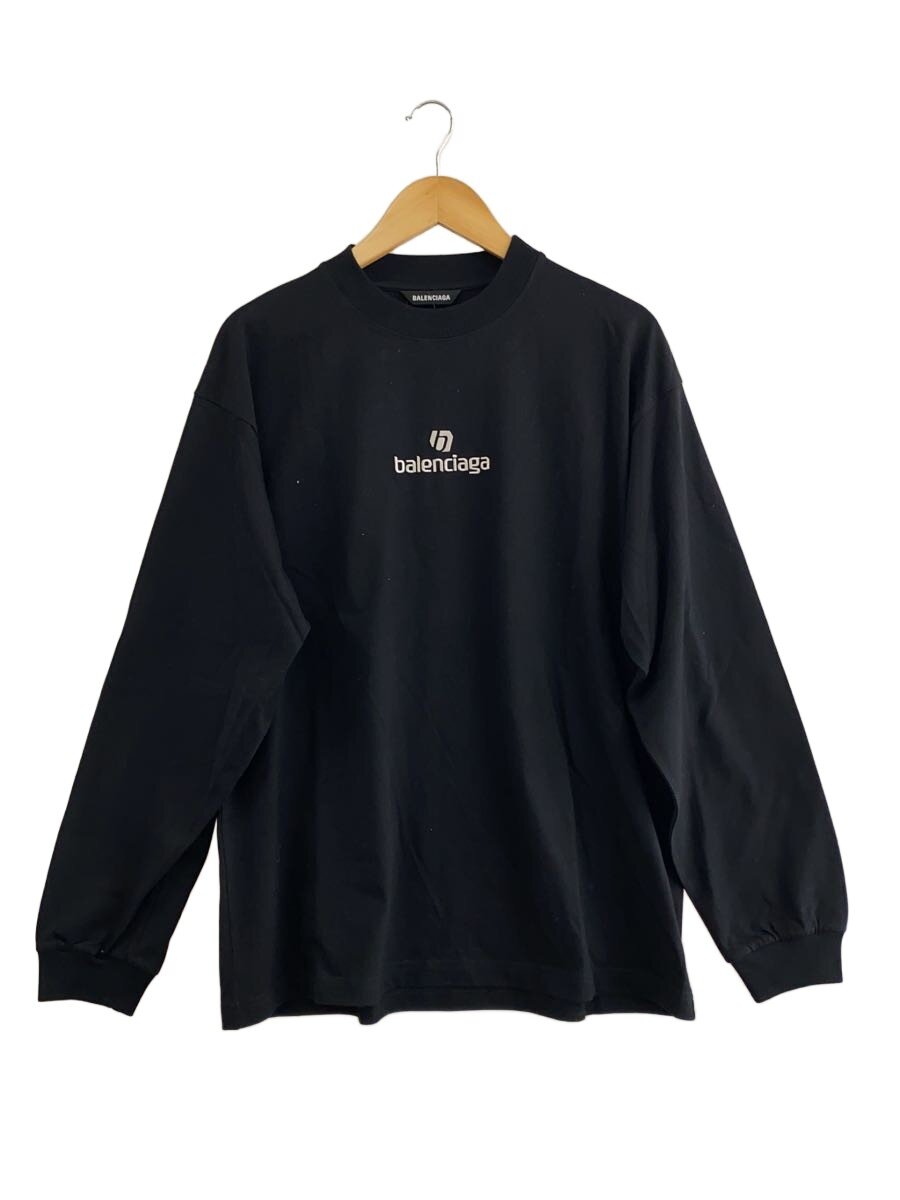 【中古】BALENCIAGA◆Sponsor Logo/長袖Tシャツ/S/コットン/BLK/541878【メンズウェア】｜2ｎｄ STREET 店