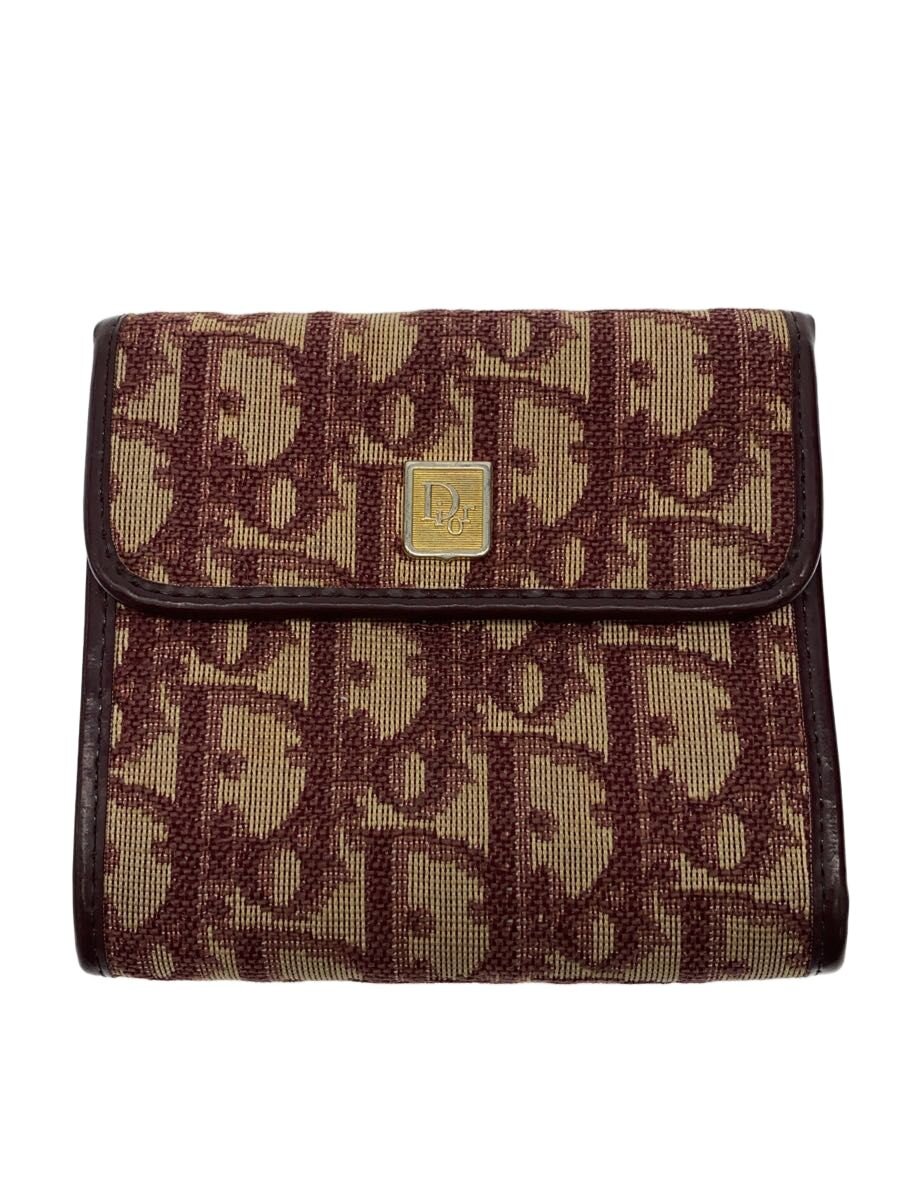 【中古】Christian Dior◆3つ折り札入れ/--/BRD/レディース/トロッター/御釣り入れ少々当て嵌める感【服飾雑貨他】