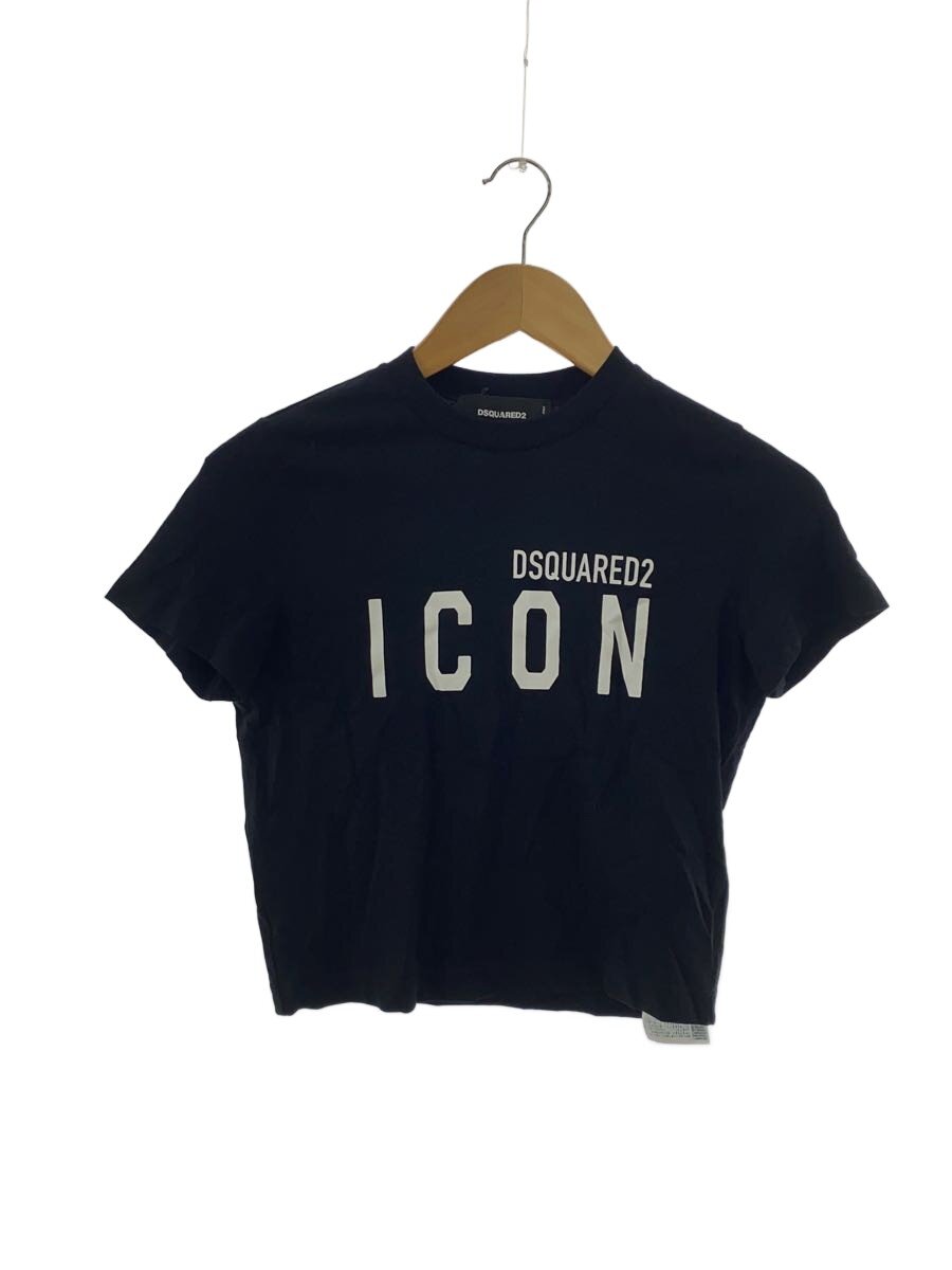 【中古】DSQUARED2◆ティーシャツ/M/綿織物/BLK/S80GC0062【レディース御召しもの】