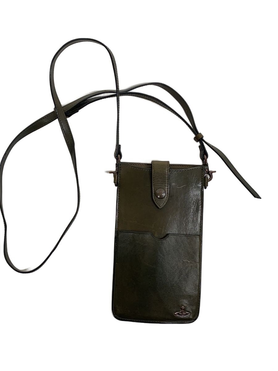 【中古】Vivienne Westwood◆合切袋/なめし革/KHK【御徒面子】