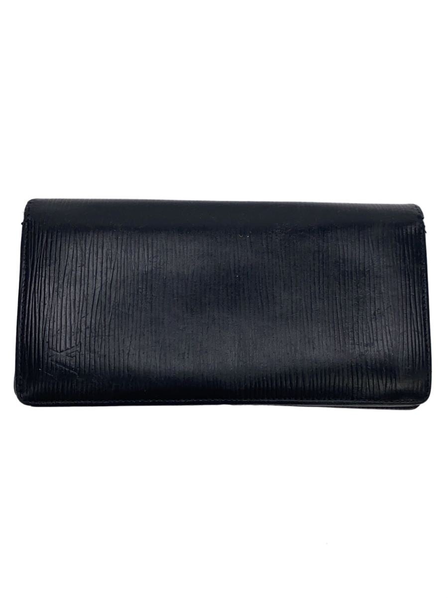【中古】LOUIS VUITTON◆1)ポルト・フォイユ・ブラザ_エピ/レザー/BLK/メンズ【服飾雑貨他】｜2ｎｄ STREET 店