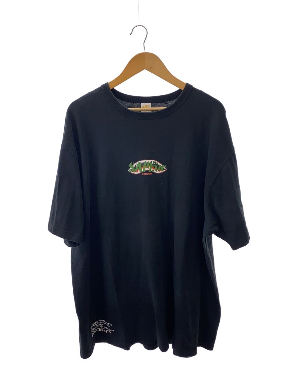 【中古】A Elegantes SAPEur◆プルオーバー/XXL/綿織物/BLK//【メンズウェア】