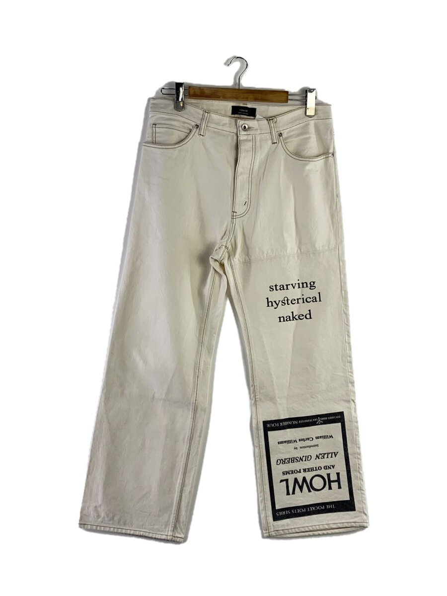 【中古】ensou.◆HOWL JEAN/引っ切りないズボン下/34/綿織物/WHT/刷り上げる【メンズウェア】