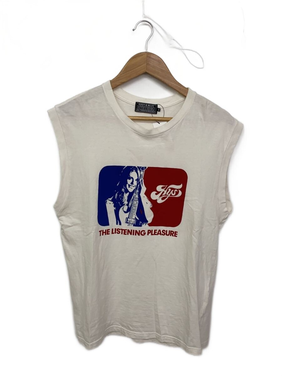 【中古】HYSTERIC GLAMOUR◆カットソー/M/綿織物/WHT/02241CR01【メンズウェア】