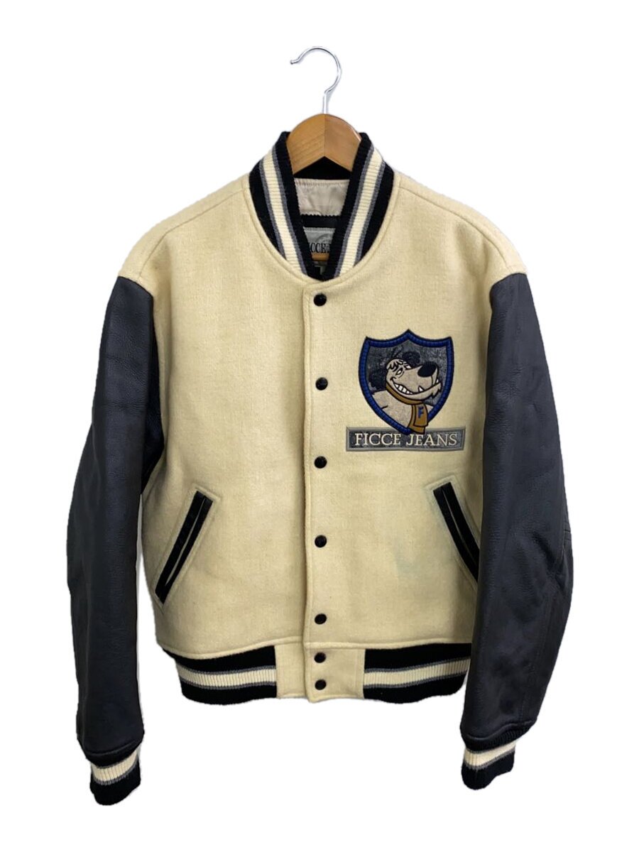 【中古】ficce◆スタジャン/2/ウール/CRM【メンズウェア】｜2ｎｄ STREET 店 12,355円