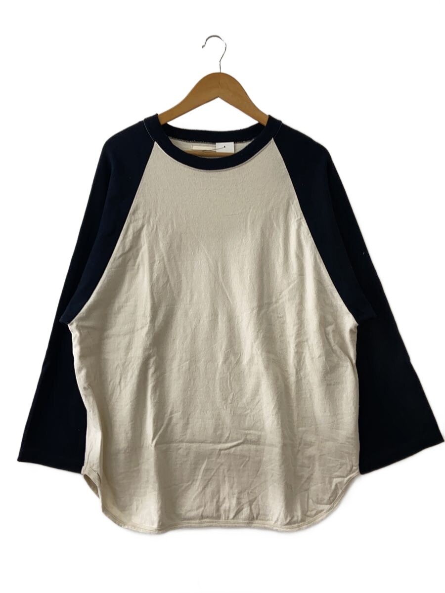 【中古】BLURHMS◆23SS/Silk Nep Baseball Raglan Tee長袖プルオーバー/3/綿織物/BHS22F032//【メンズウェア】
