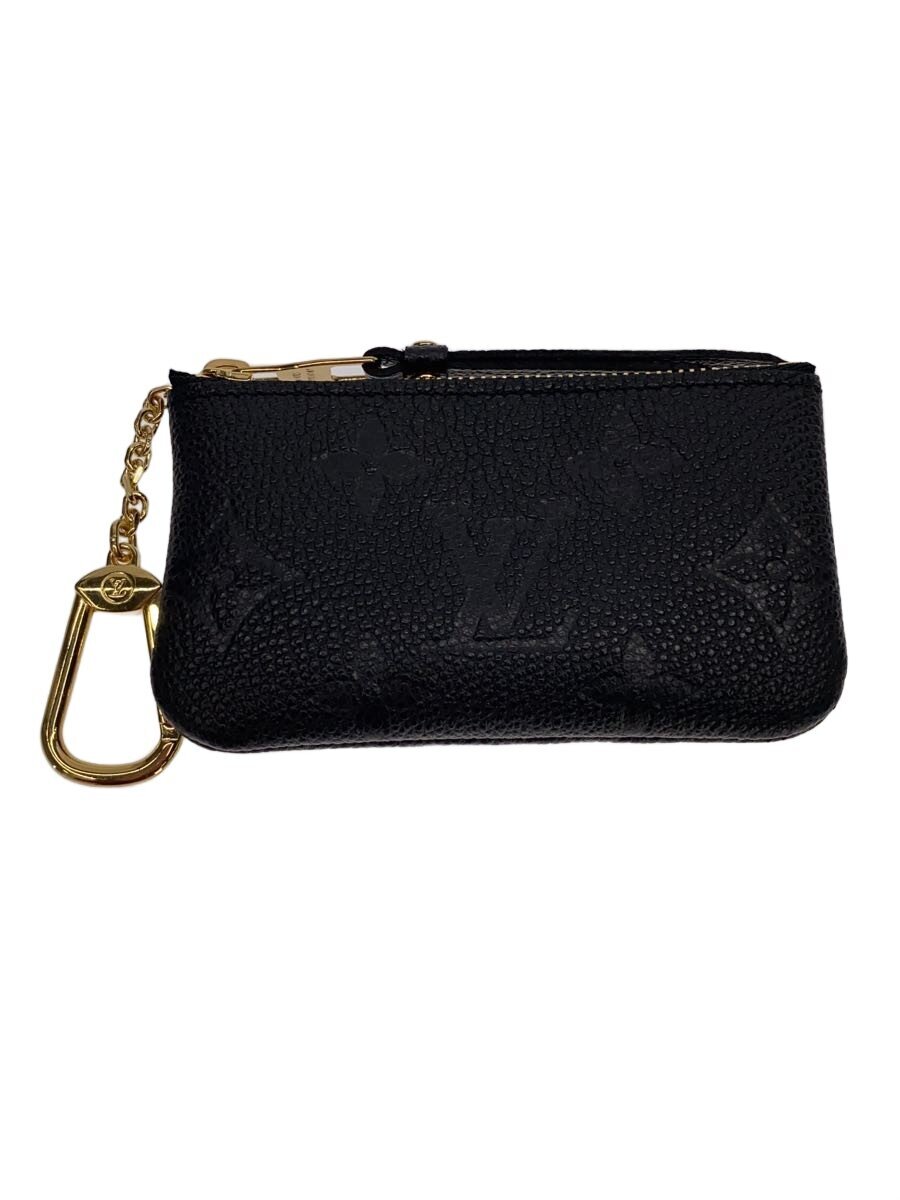 【中古】LOUIS VUITTON◆ポシェット・クレ_モノグラム・アン工業プラント/なめし革/BLK/メンズ【服飾雑貨他】