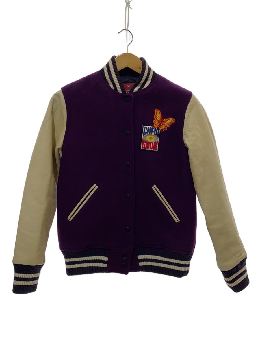 【中古】chevignon◆スタジャン/38/羊毛/PUP/21062109【メンズウェア】
