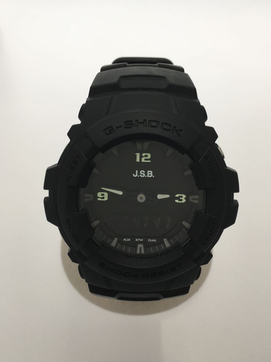 CASIO / QUARTZ DIGITAL ANALOG BLK G-100 &JSB #D0D4 VERYGOOD WRISTWATCH F/S  JAPAN