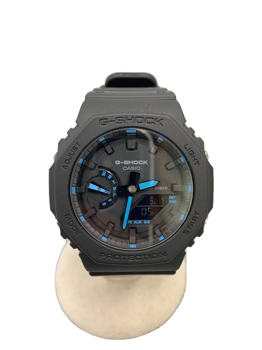 【中古】CASIO◆石英ウォッチ_G-SHOCK/デジアナ/思われ人/BLK/BLK/SS/? NULL ?【服飾雑貨他】