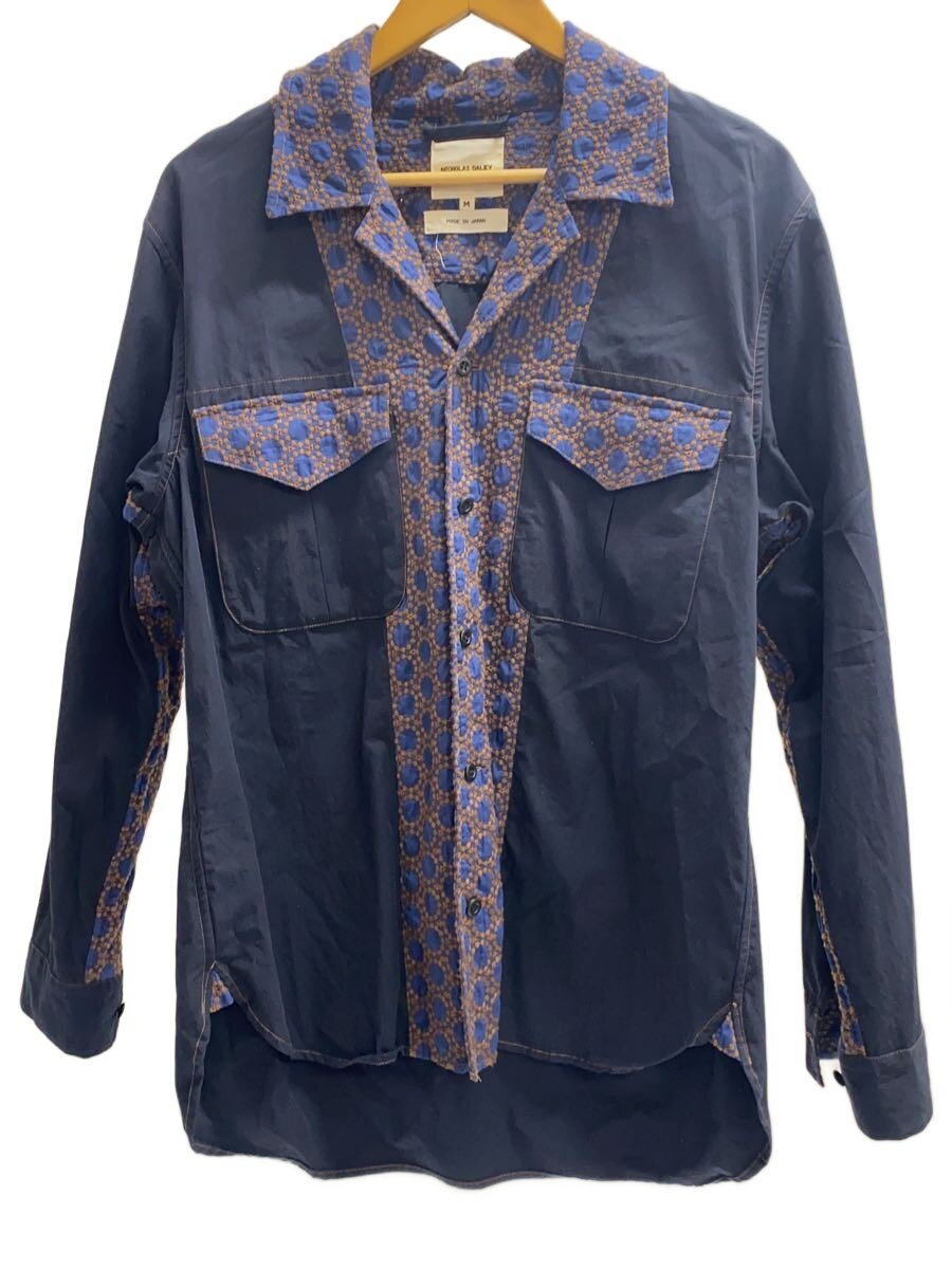 【中古】NICHOLAS DALEY◆長袖プルオーバー/M/綿織物/米国海軍/総柄/ND-SS24-CTPS2-CO-GN【メンズウェア】