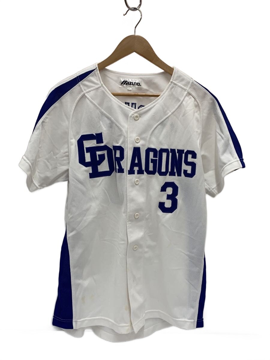 【中古】MIZUNO◆スポーツウェアー/M-L/WHT/DRAGONS/3/TATSUNAMI//【運動競技】