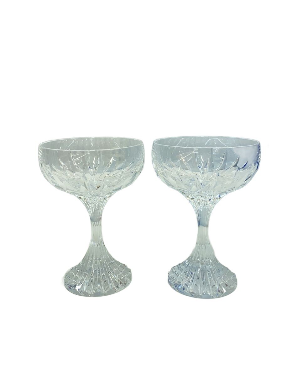 【中古】Baccarat◆マッセナ/三鞭酒クープ/水呑み/2点書き割り/CLR/2811796//【勝手もと装置】