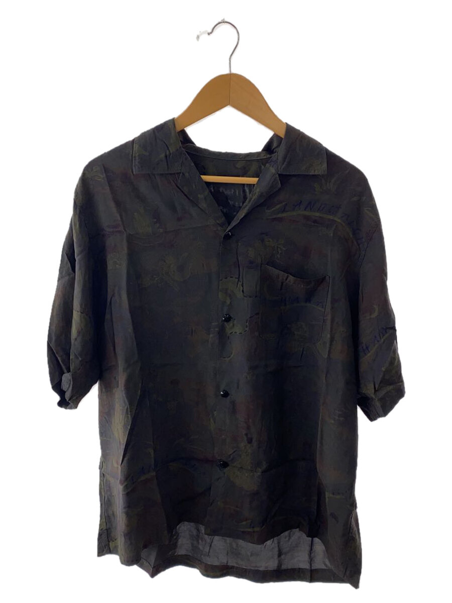 【中古】WILD LIFE TAILOR Adam et ROPE◆25SS/ダークカラーショートスリーブアロハシャツ/L/人絹/GRY/総柄/GPG-45070-A//【メンズウェア】