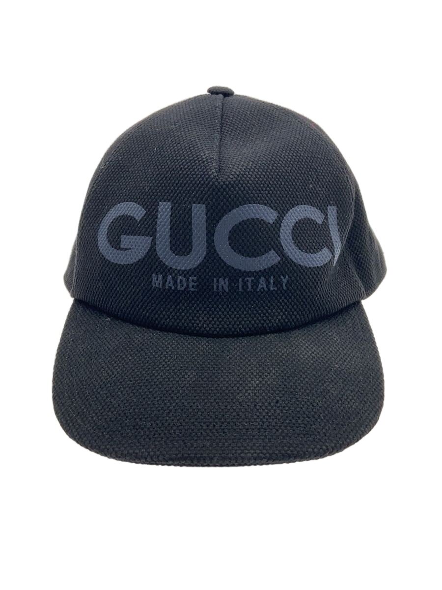 【中古】GUCCI◆旗がしら/XL/綿織物/BLK/メンズ/777373【服飾雑貨他】