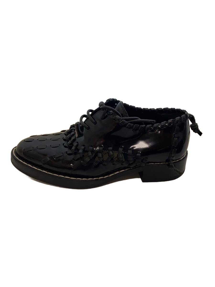【中古】LOUIS VUITTON◆御召しものシューズ/36/BLK/エナメル/編み込みひな型/16SS/黒いこと/【シューズ】