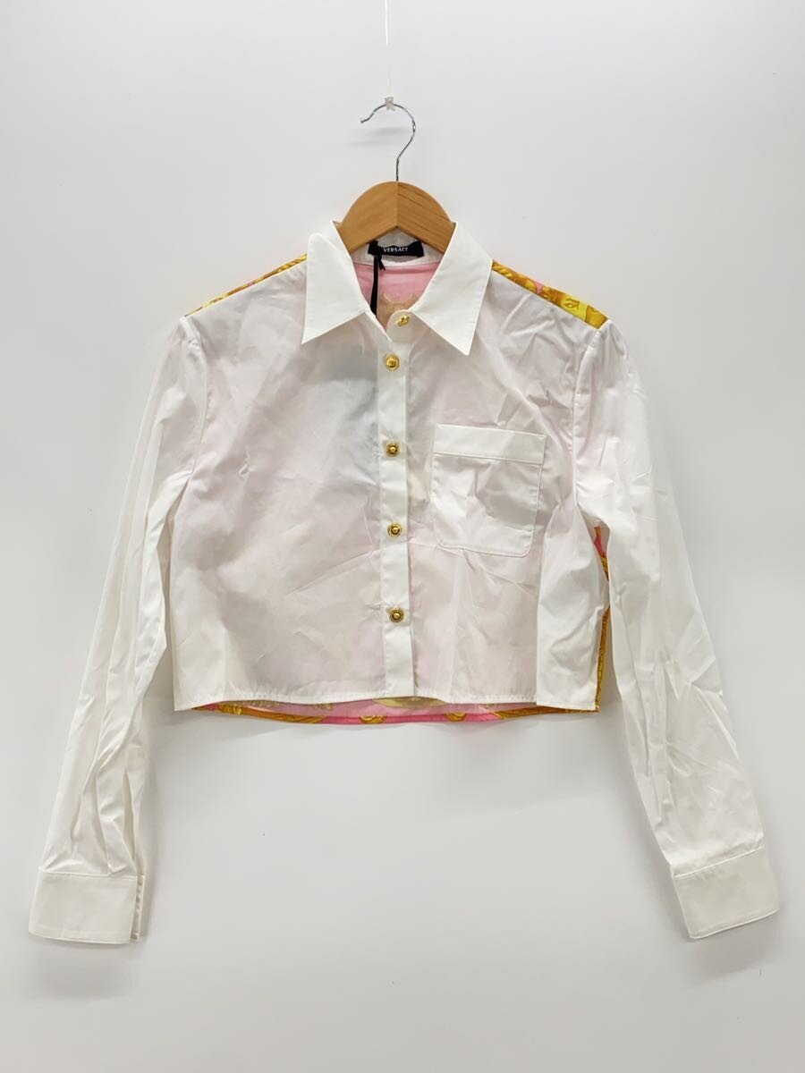 【中古】VERSACE◆長袖シャツ/38/コットン/WHT/1014404【レディースウェア】｜2ｎｄ STREET 店