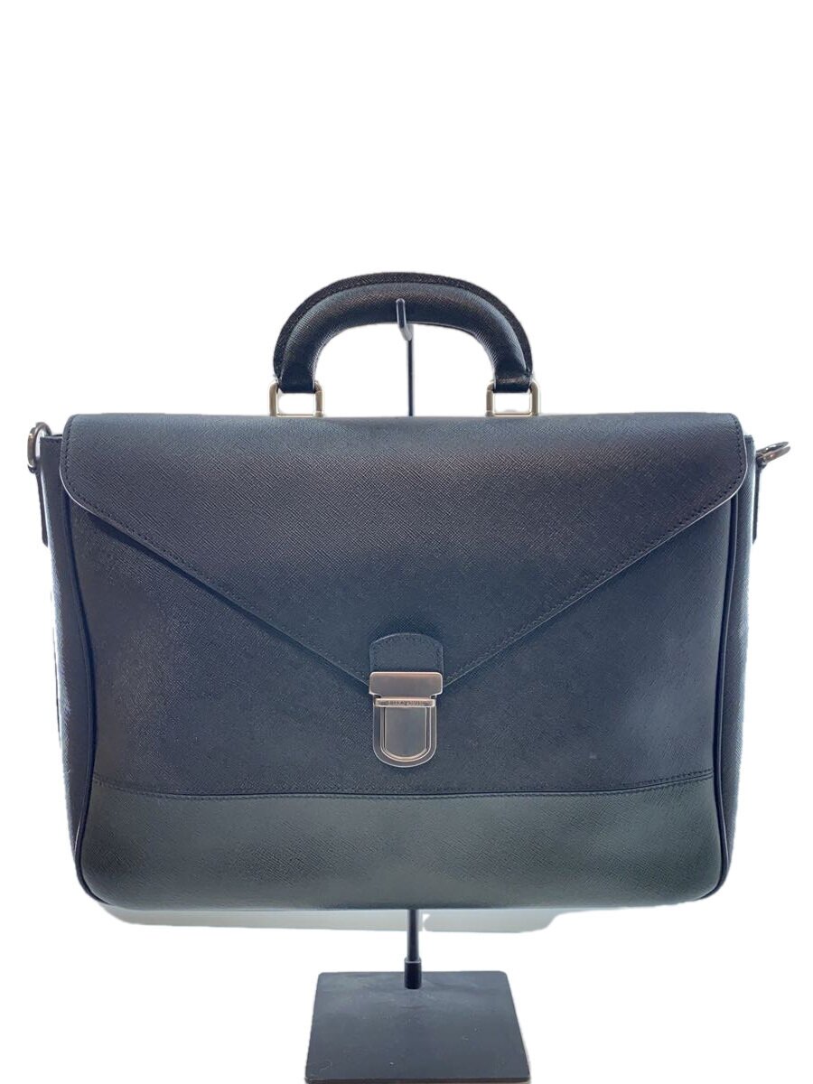 【中古】GIORGIO ARMANI◆ブリーフ容れもの/商行為御徒面子/なめし革/BLK【御徒面子】