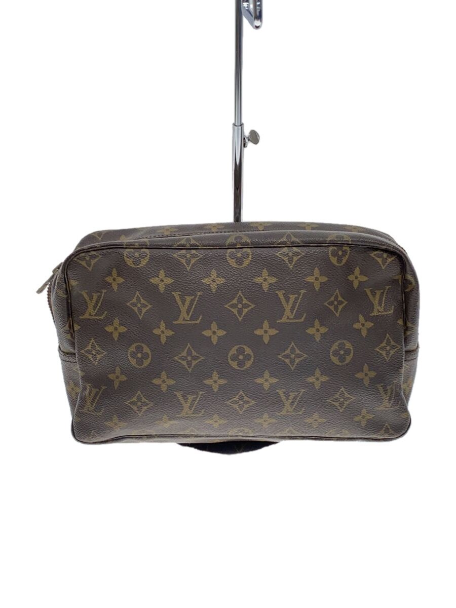 【中古】LOUIS VUITTON◆トゥルース・トワレット23_モノグラム・帆布_BRW/PVC/BRW【御徒面子】