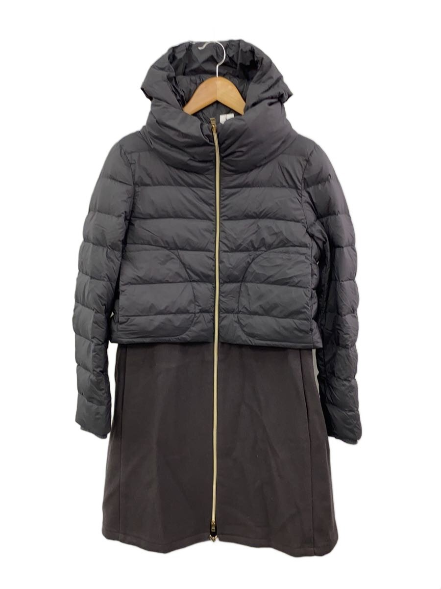 【中古】HERNO◆落ちこむ厚地の外套/42/ナイロン/GRY/無地/PI1214D【レディースお召しもの】