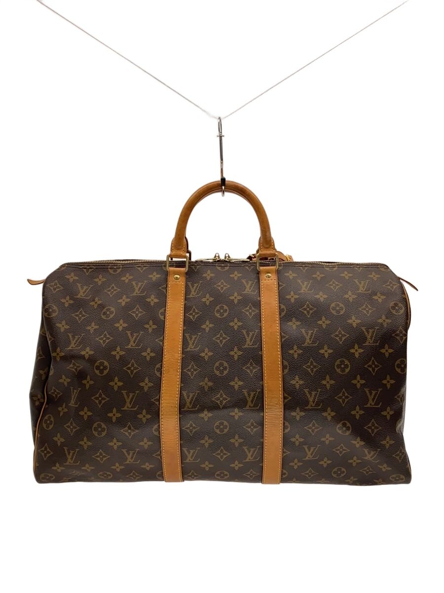 【中古】LOUIS VUITTON◆キーポル45_モノグラム・帆布/PVC/BRW【御徒面子】
