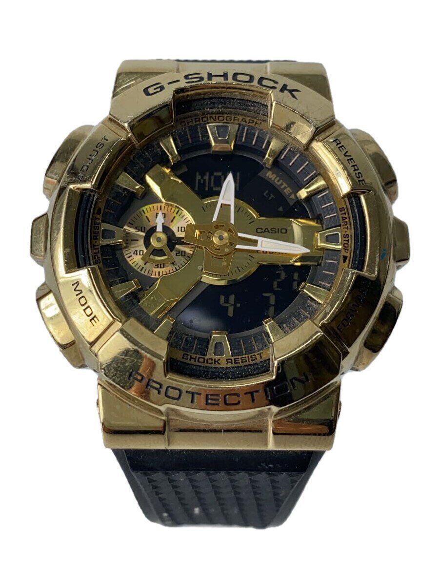 【中古】CASIO◆石英ウオッチ/G-SHOCK/デジアナ/天然ゴム/BLK/BLK/SS//【服飾雑貨他】