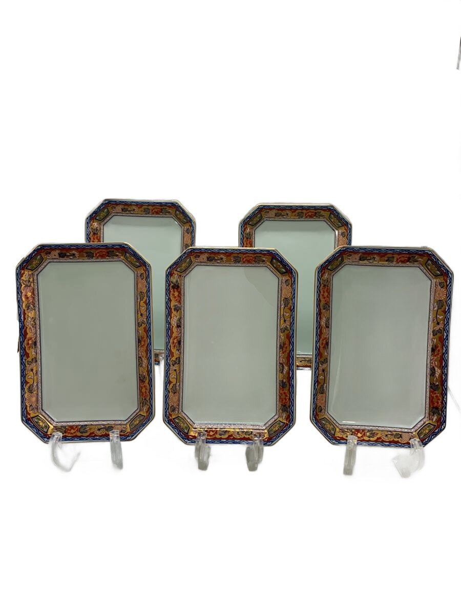 【中古】有田焼(其泉窯)◆皿/5点仕掛ける/マルチ色合い/有田焼/日肥其泉/昭和年製//【勝手もと属具】 皿・プレート-食器-食器・カトラリー・グラス