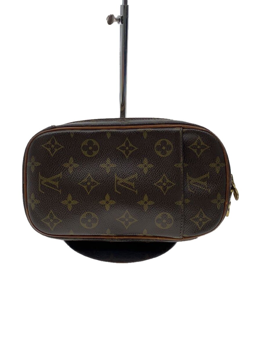 【中古】LOUIS VUITTON◆ポシェット・ガンジュ_モノグラム・帆布_BRW/--/BRW/総柄【御徒面子】