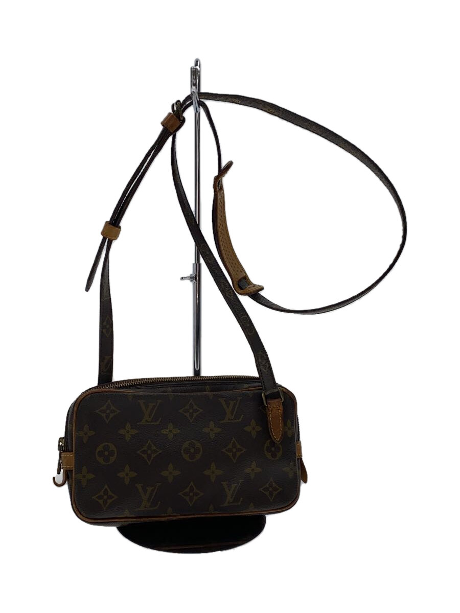 【中古】LOUIS VUITTON◆ポシェット・マルリー・バンドリエール_モノグラム・キャンバス_BRW/PVC/BRW/総柄【バッグ】|2nd STREET 店