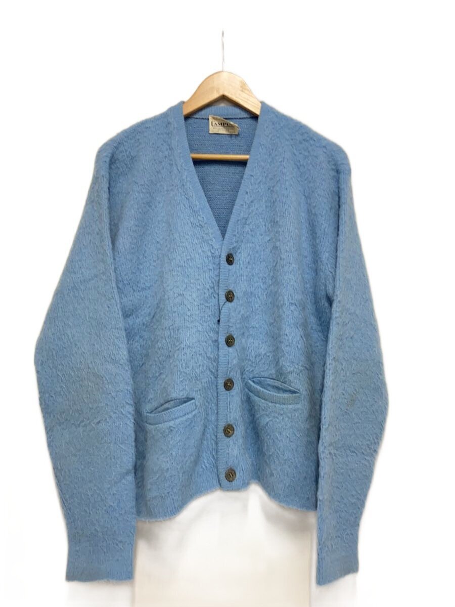 【中古】CAMPUS◆60s/モヘヤ混/ジレー(朦々たる)/M/アクリル繊維/BLU/汚れた状態有//【メンズウェア】