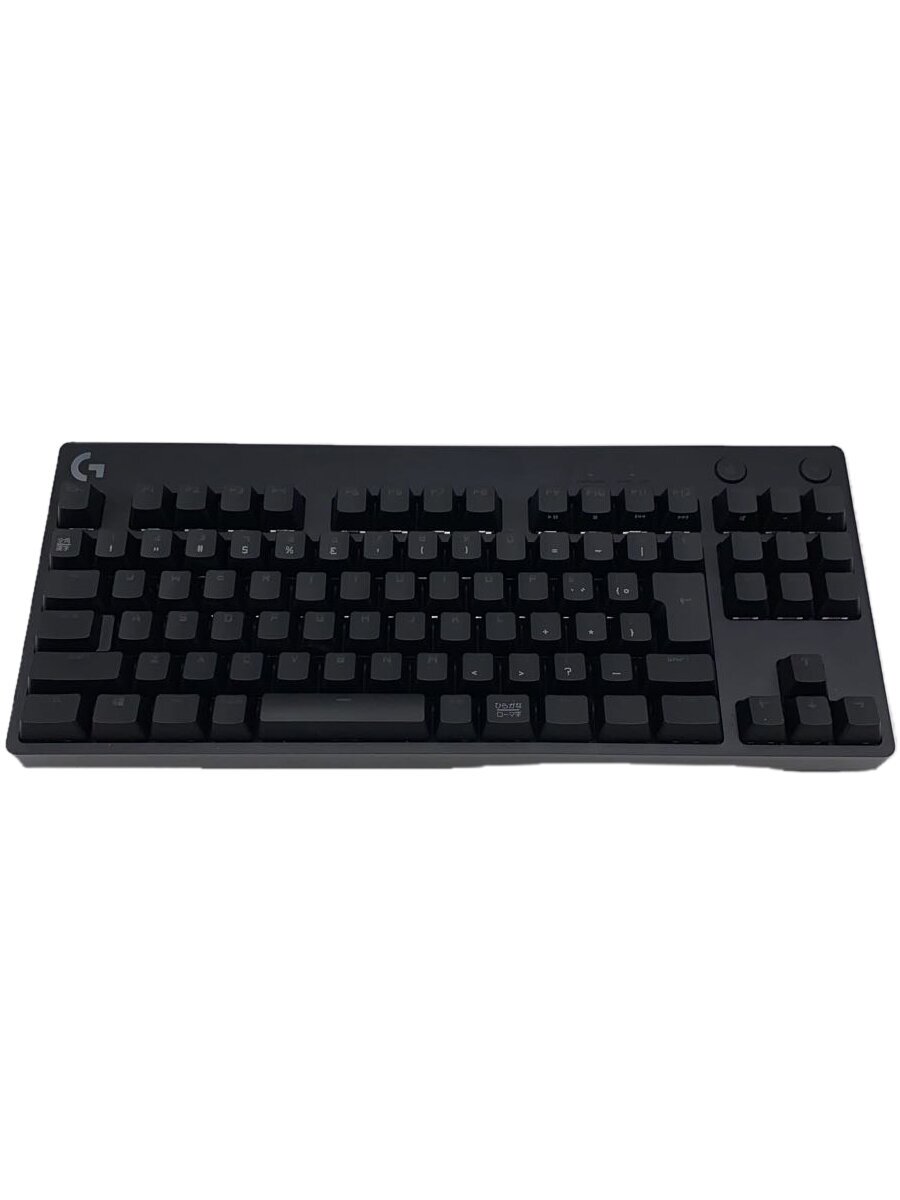 【中古】Logicool◆キーボード PRO X Gaming Keyboard G-PKB-002 青軸 [ブラック]【パソコン】