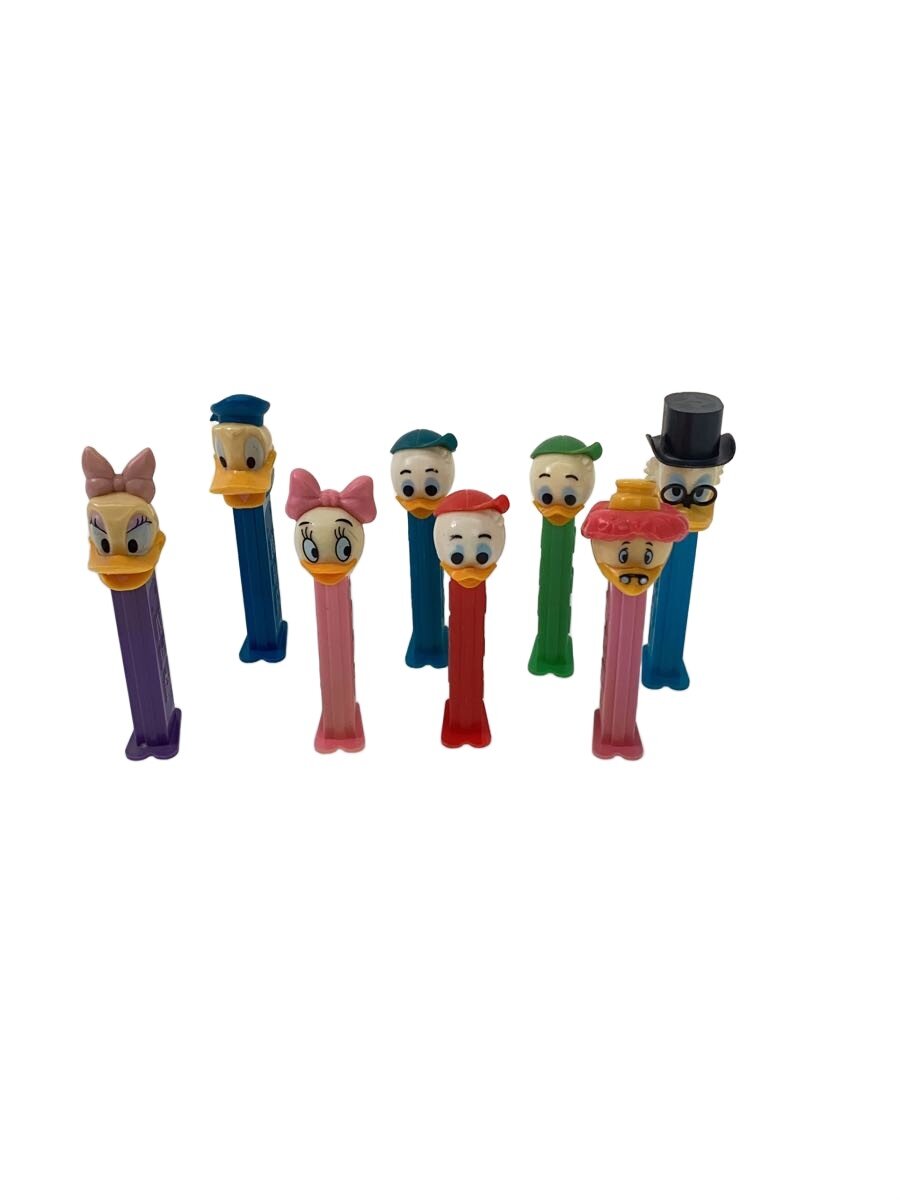 【中古】Disney◆PEZ/ペッツ・ディスペンサ/ドナルドファミリー8本まとめ売り【ホビー】