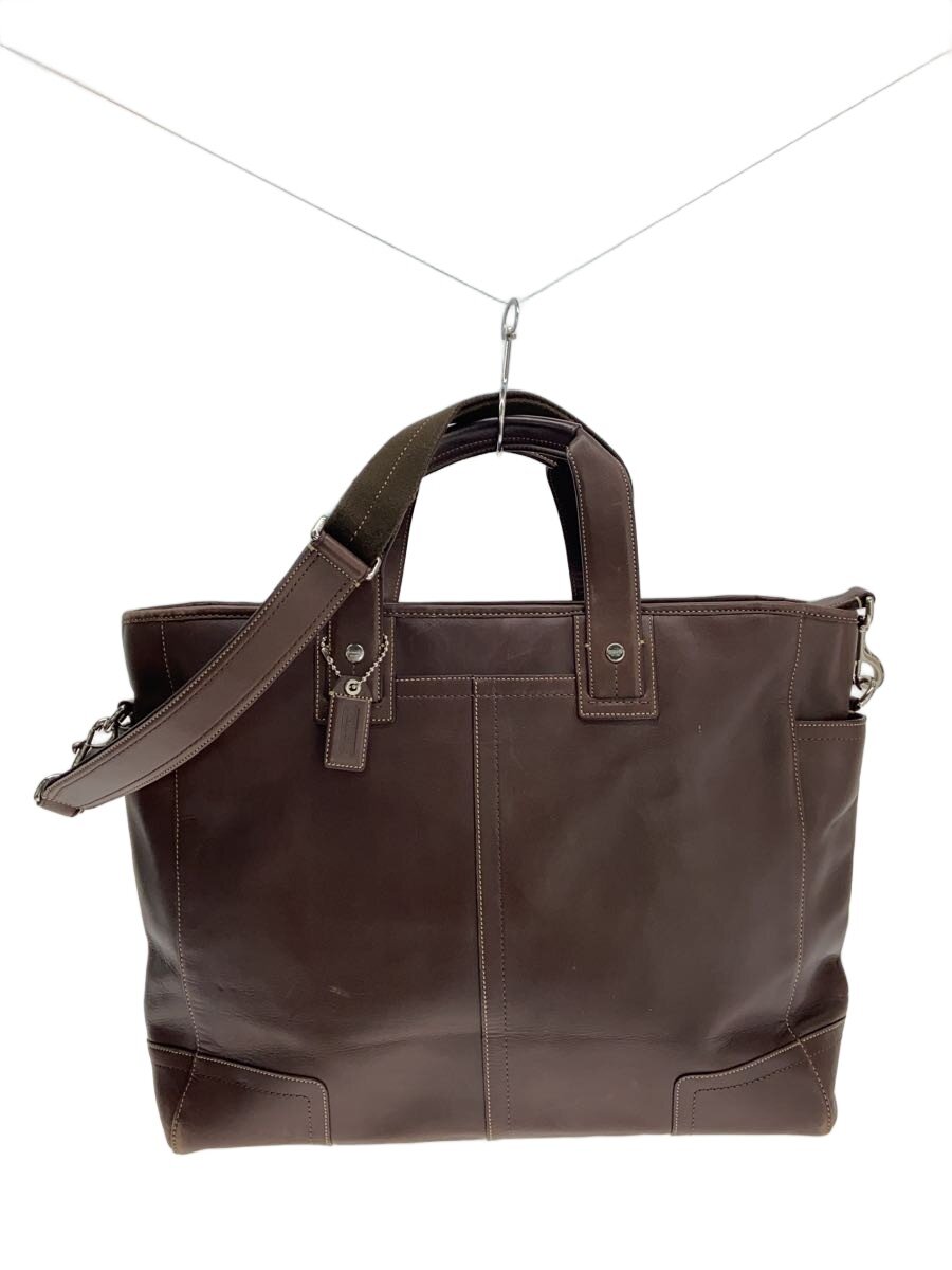 【中古】COACH◆ショルダーストラップ付/トートバッグ/レザー/BRW/F70103【バッグ】｜2ｎｄ STREET 店
