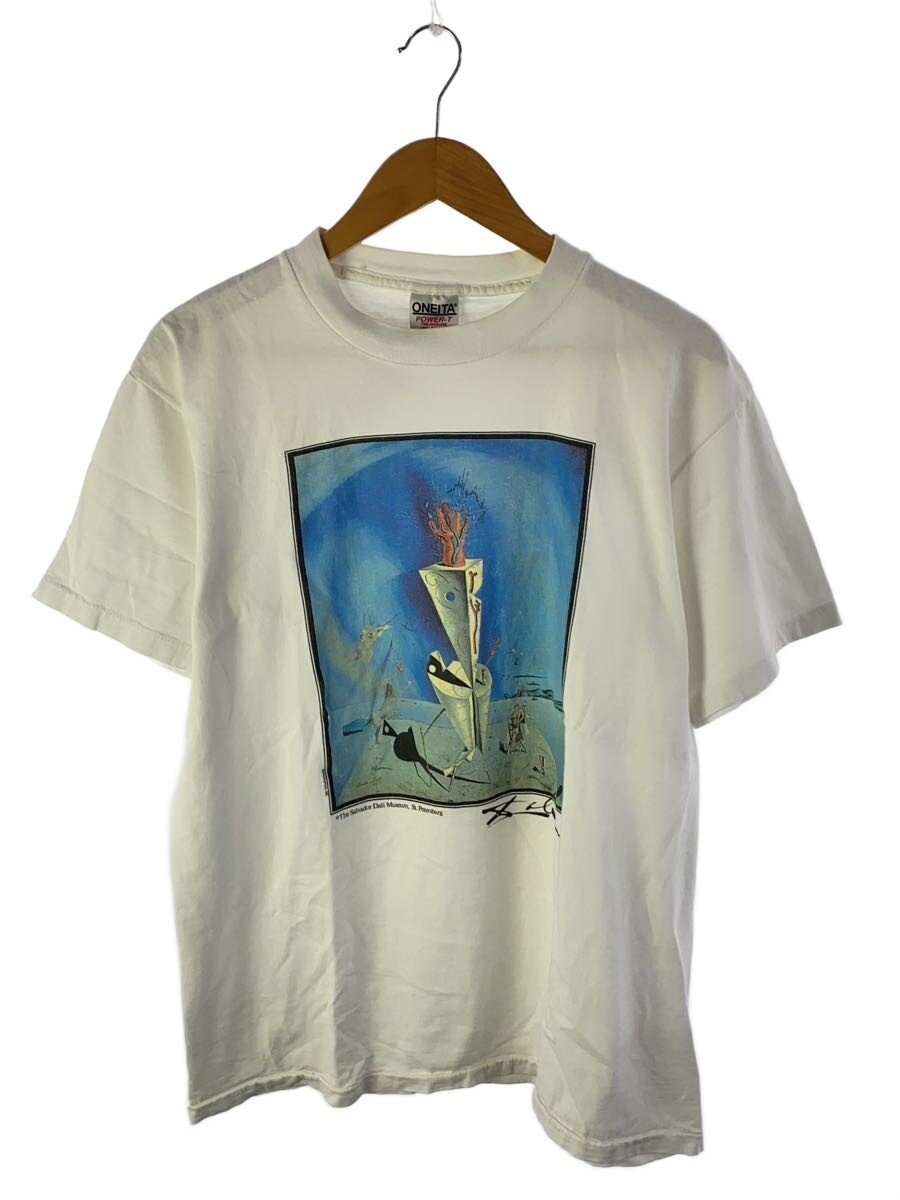 【中古】ONEITA◆90s/Salvador Dali/器官と手/Tシャツ/XL/コットン/WHT/プリント//【メンズウェア】｜2ｎｄ STREET 店