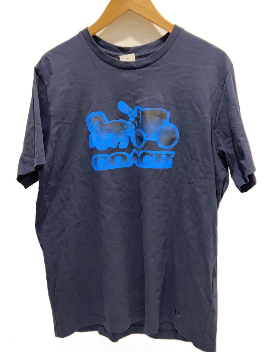 【中古】COACH◆プルオーバー/L/綿織物/NVY/無地//【メンズウェア】