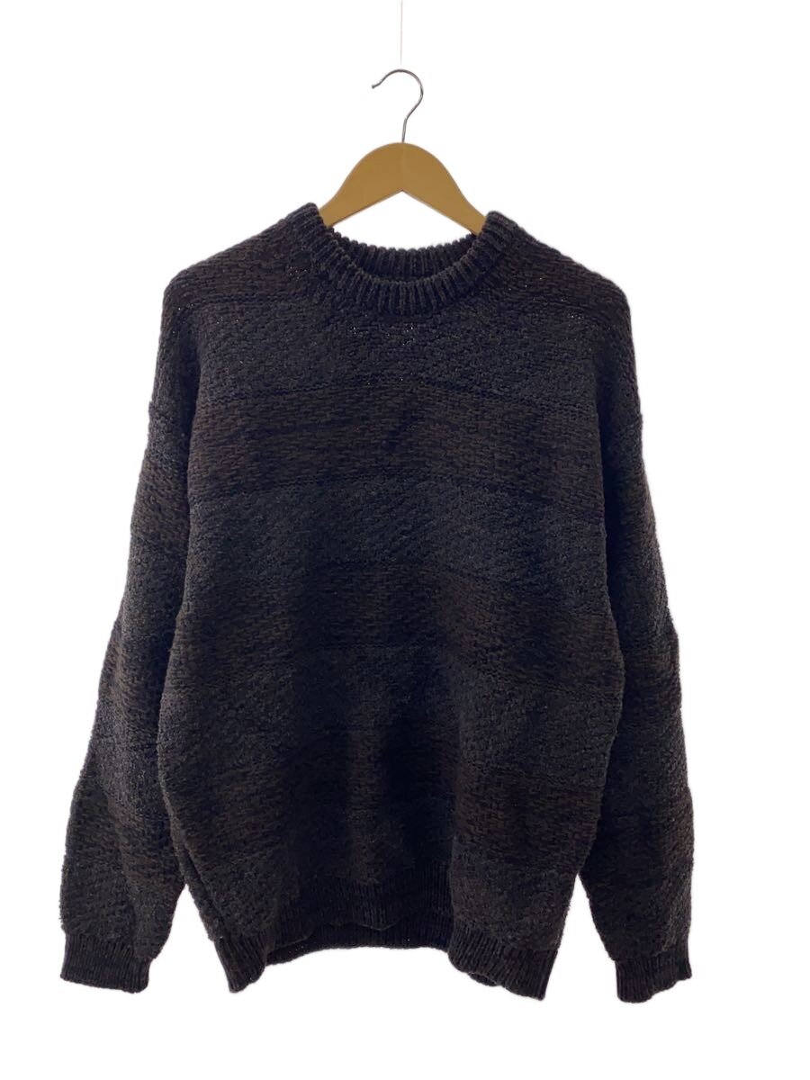 【中古】VAINL ARCHIVE◆編み物・スウェーター(朦々たる)/S/羊毛/BRW/VASK24F006【メンズウェア】