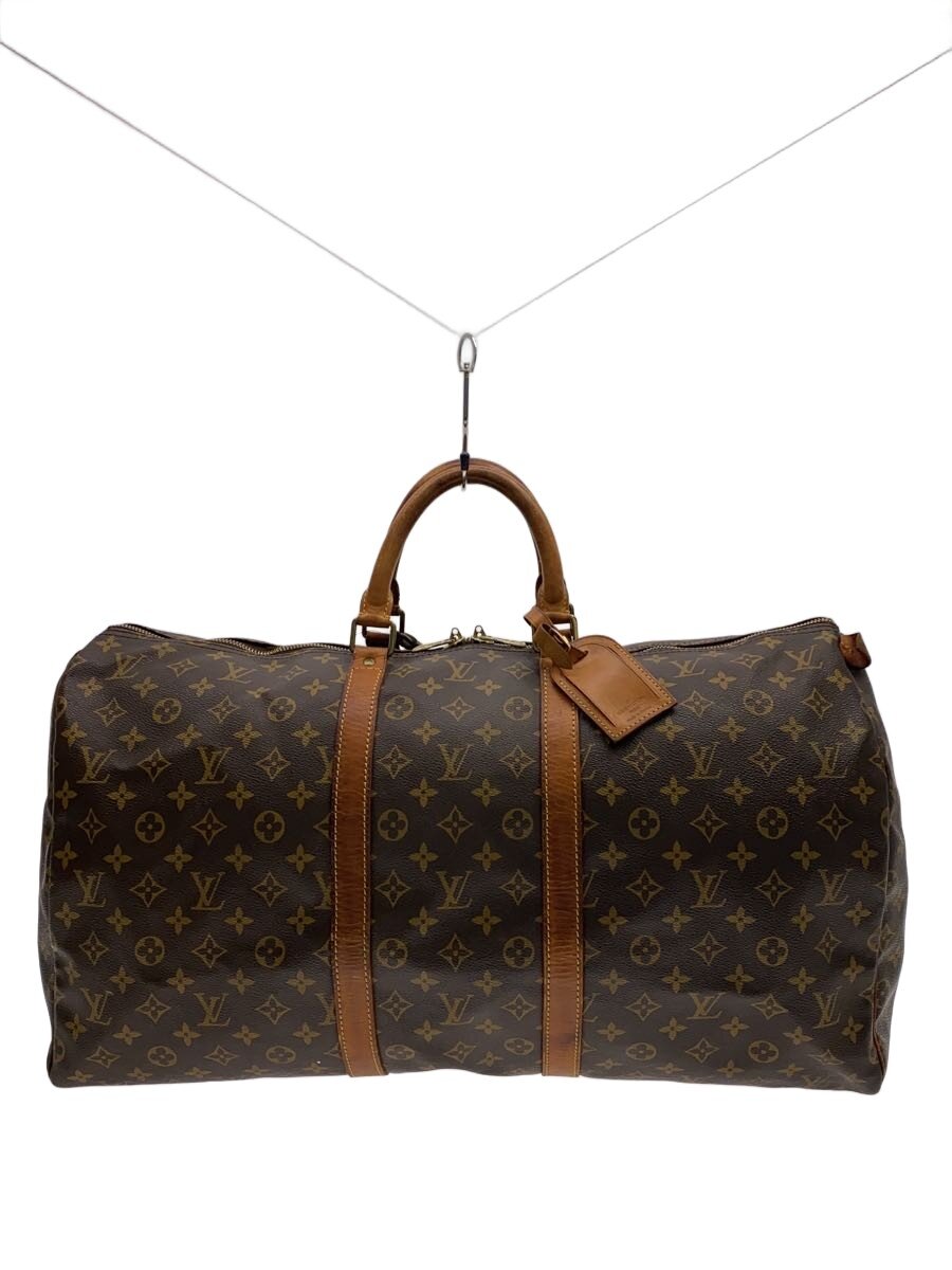 【中古】LOUIS VUITTON◆キーポル55_モノグラム・帆布/PVC/BRW【御徒面子】