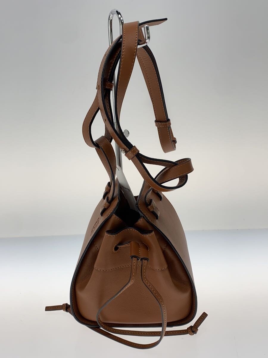 【中古】LOEWE◆ショルダーバッグ/なめし革/BRW/314.12.V07【御徒面子】