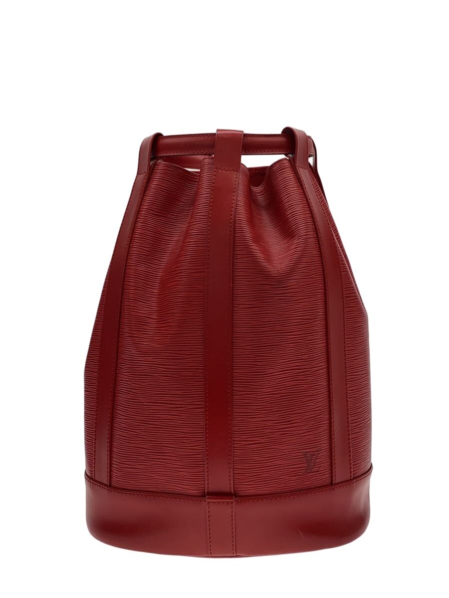 【中古】LOUIS VUITTON◆ランドネPM_エピ/なめし革/RED【御徒面子】