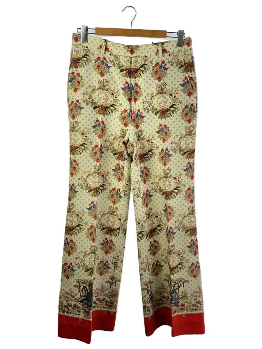 【中古】GUCCI◆ブーツカットパンツ/48/ウール/BEG/総柄【メンズウェア】|2nd STREET 店